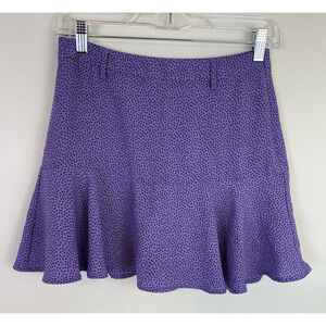 Purple & black polka dot tennis skort with under shorts Sz‎ M Love for Humanity